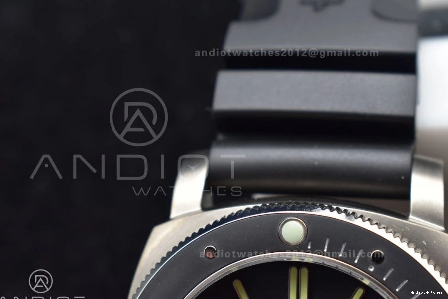 Strap 1003 O Clone V on Edition 1:1 Super Best P.9000 Black PAM389 Rubber BestValue VSF 0416